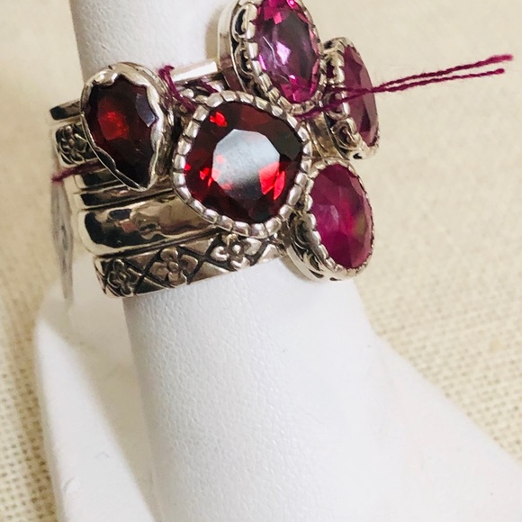 Stackable rings genuine gemstones - Picture 2 of 16